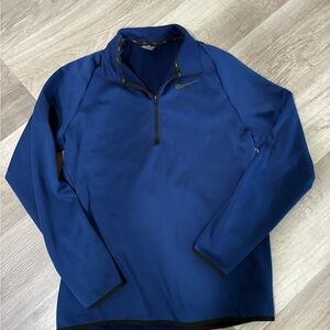 Nike Men's Deep Blue Quarter-Zip Jacket